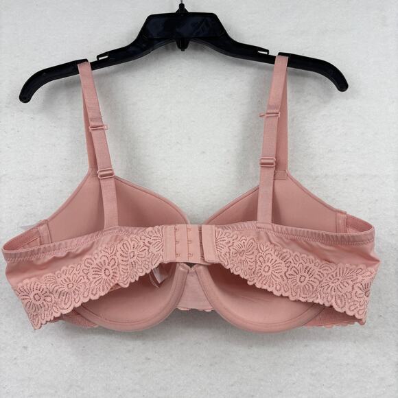 Auden The Daydream Bra Size 40C Blush Pink Demi Underwire Lined Convertible - Picture 6 of 11